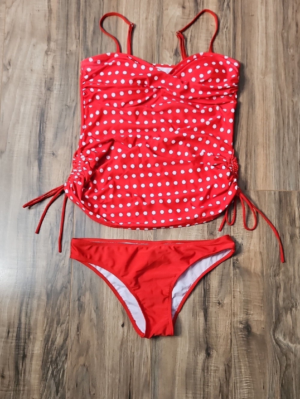 Red Polka Dot Tankini Set XL